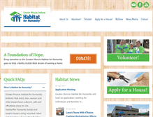 Tablet Screenshot of munciehabitat.org